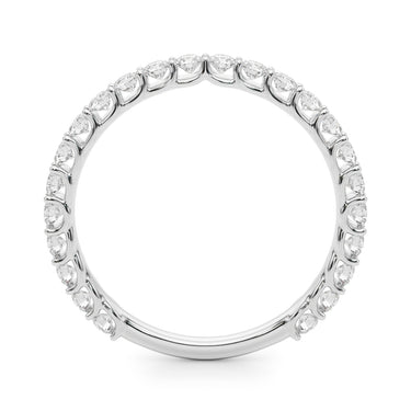 3/4 Eternity Wedding Band – Lab Diamond Eternity Band in 18K Gold | Just Brilliant – detail view