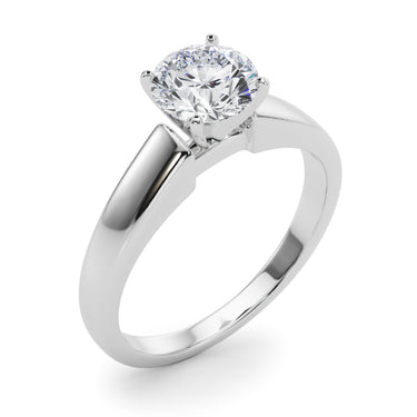 Solitaire Engagement Ring – Lab Diamond Engagement Ring in 18K Gold | Just Brilliant – lifestyle view