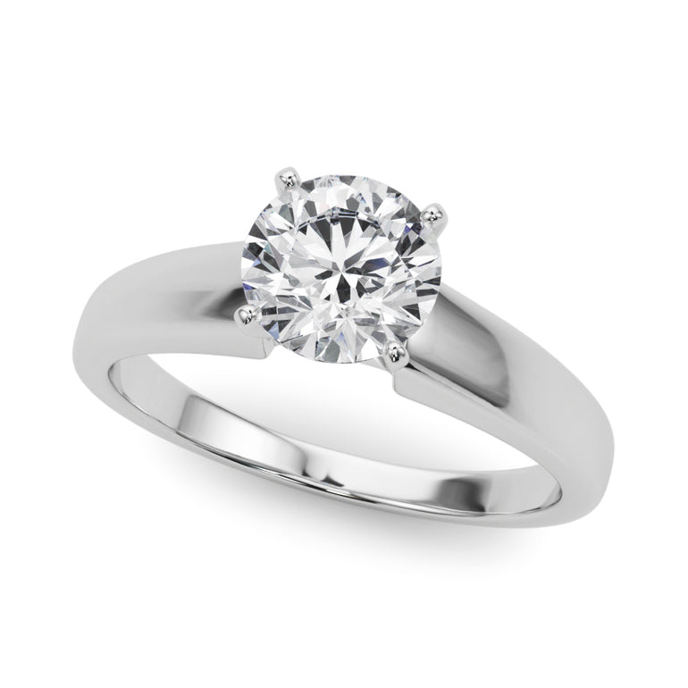 Solitaire Engagement Ring – Radiant Lab Diamond Engagement Ring in 18K Gold | Just Brilliant