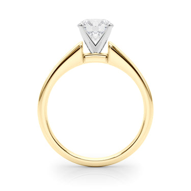 Solitaire Engagement Ring – Lab Diamond Engagement Ring in 18K Gold | Just Brilliant – angle view