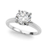 Solitaire Round Diamond Engagement Ring – Radiant Lab Diamond Engagement Ring in 18K Gold | Just Brilliant