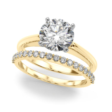 Solitaire Round Diamond Engagement Ring – Round Lab Diamond Engagement Ring in 18K Gold | Just Brilliant – view 7