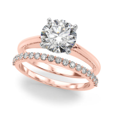 Solitaire Round Diamond Engagement Ring – Round Lab Diamond Engagement Ring in 18K Gold | Just Brilliant – view 11