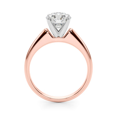 Solitaire Round Diamond Engagement Ring – Round Lab Diamond Engagement Ring in 18K Gold | Just Brilliant – view 10