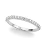 Prong Set Wedding Band – Radiant Lab Diamond Wedding Band in 18K Gold | Just Brilliant