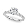Single Row Engagement Ring – Radiant Lab Diamond Engagement Ring in 18K Gold | Just Brilliant