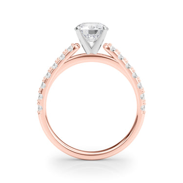 Single Row Engagement Ring – Lab Diamond Engagement Ring in 18K Gold | Just Brilliant – view 10