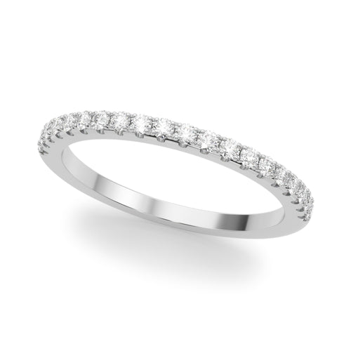 Split Prong Half Eternity Wedding Ring