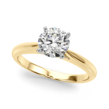 Solitaire Engagement Ring – Lab Diamond Engagement Ring in 18K Gold | Just Brilliant – side view