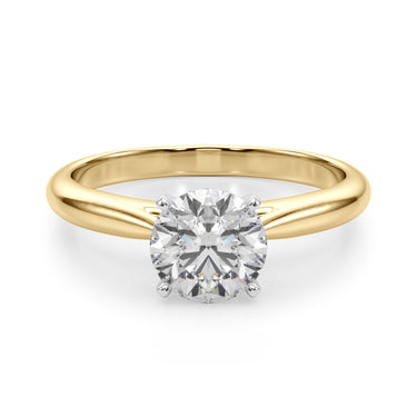 Solitaire Engagement Ring – Lab Diamond Engagement Ring in 18K Gold | Just Brilliant – view 8