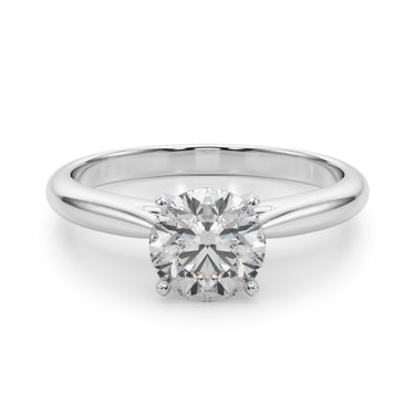 Solitaire Engagement Ring – Lab Diamond Engagement Ring in 18K Gold | Just Brilliant – lifestyle view