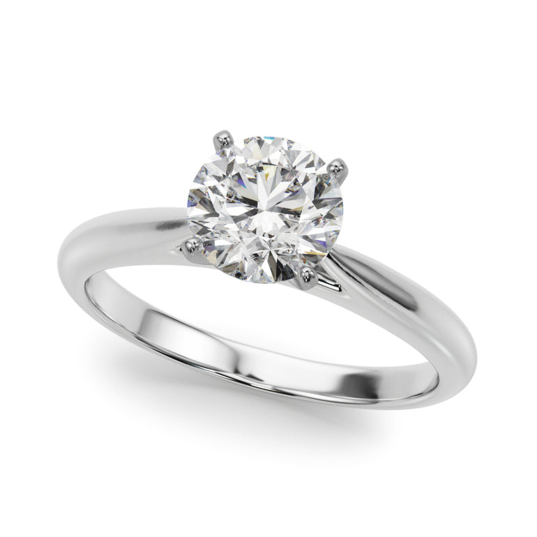 Solitaire Engagement Ring – Radiant Lab Diamond Engagement Ring in 18K Gold | Just Brilliant