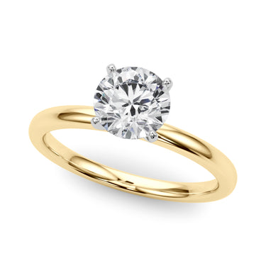 Solitaire Engagement Ring – Lab Diamond Engagement Ring in 18K Gold | Just Brilliant – side view