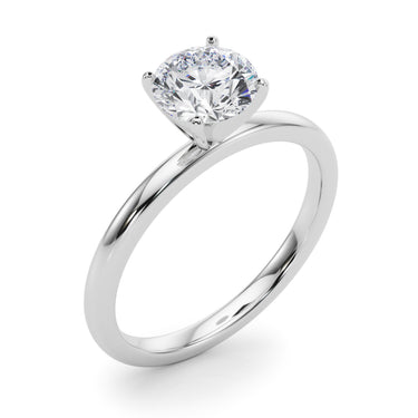 Solitaire Engagement Ring – Lab Diamond Engagement Ring in 18K Gold | Just Brilliant – lifestyle view