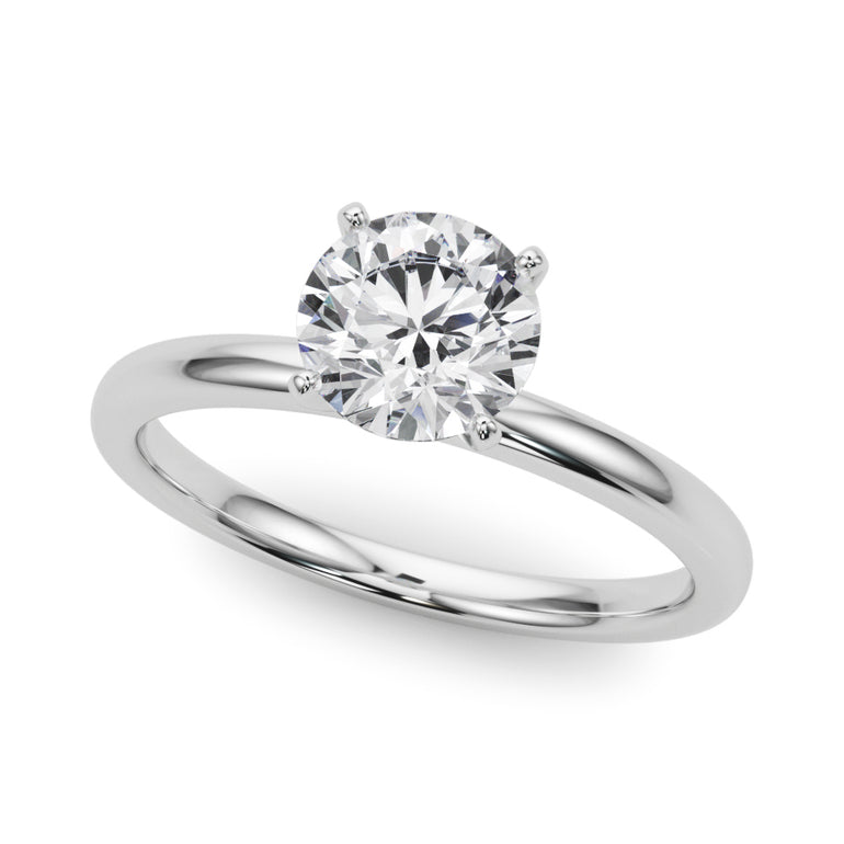Solitaire Engagement Ring – Radiant Lab Diamond Engagement Ring in 18K Gold | Just Brilliant