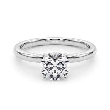 Solitaire Engagement Ring – Lab Diamond Engagement Ring in 18K Gold | Just Brilliant – close-up view
