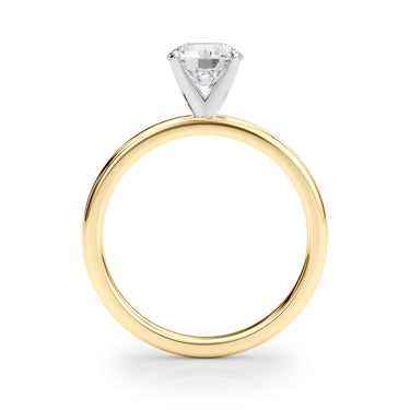 Solitaire Engagement Ring – Lab Diamond Engagement Ring in 18K Gold | Just Brilliant – angle view