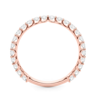 Wedding Band – Lab Diamond Wedding Band in 18K Gold | Just Brilliant – angle view