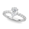 Pear Shape Single Row Shared Prong En – Pear-Shaped Lab Diamond Jewelry in 18K Gold | Just Brilliant