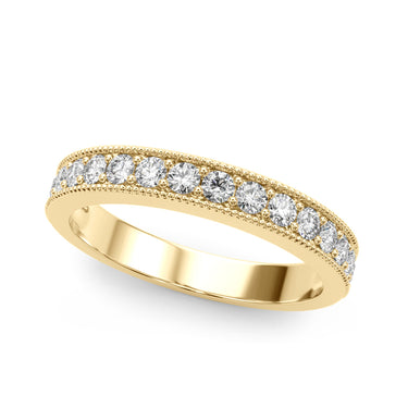 Wedding Band 11/2Tw – Lab Diamond Wedding Band in 18K Gold | Just Brilliant – close-up view