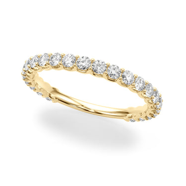 Contemporary Prong Set Bracelets – Lab Diamond Bracelet in 18K Gold | Just Brilliant – close-up view