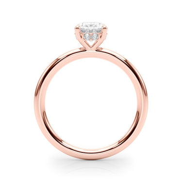 Hidden Halo Oval Engagement Ring – Oval Lab Diamond Engagement Ring in 18K Gold | Just Brilliant – view 10