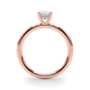 Hidden Halo Emerald Cut Engagement Ring – Emerald Cut Emerald Engagement Ring in 18K Gold | Just Brilliant – view 10