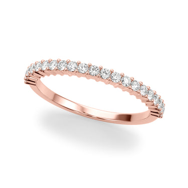 Shared Prong Wedding Band – Lab Diamond Wedding Band in 18K Gold | Just Brilliant – side view