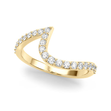 Wedding Band – Lab Diamond Wedding Band in 18K Gold | Just Brilliant – close-up view