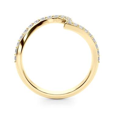 Wedding Band – Lab Diamond Wedding Band in 18K Gold | Just Brilliant – lifestyle view
