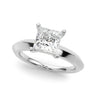 Solitaire Knife Edge Princess Cut Engagement Ring – Princess Cut Lab Diamond Engagement Ring in 18K Gold | Just Brilliant