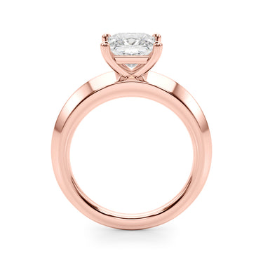 Solitaire Knife Edge Princess Cut Engagement Ring – Princess Cut Lab Diamond Engagement Ring in 18K Gold | Just Brilliant ...