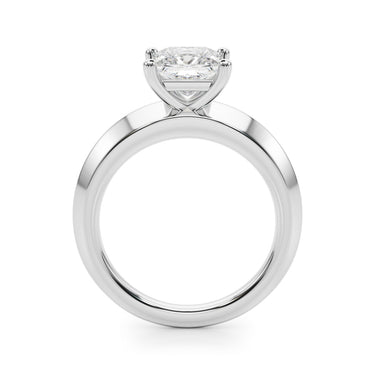 Solitaire Knife Edge Princess Cut Engagement Ring – Princess Cut Lab Diamond Engagement Ring in 18K Gold | Just Brilliant ...