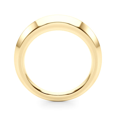 Knife Edge Wedding Band – Lab Diamond Wedding Band in 18K Gold | Just Brilliant – lifestyle view