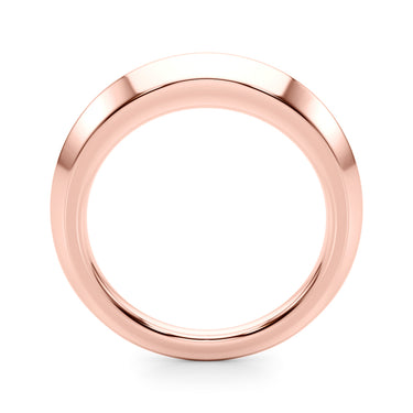 Knife Edge Wedding Band – Lab Diamond Wedding Band in 18K Gold | Just Brilliant – angle view