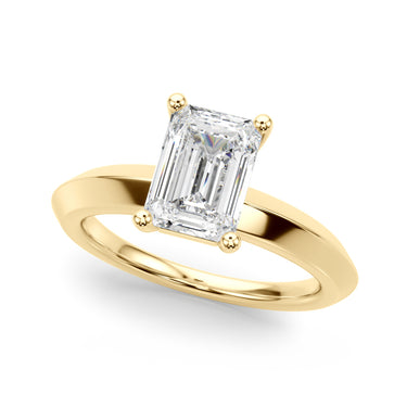 Solitaire Knife Edge Princess Cut Engagement Ring – Princess Cut Lab Diamond Engagement Ring in 18K Gold | Just Brilliant ...