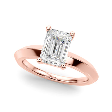 Solitaire Knife Edge Princess Cut Engagement Ring – Princess Cut Lab Diamond Engagement Ring in 18K Gold | Just Brilliant ...