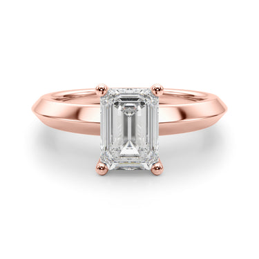 Solitaire Knife Edge Princess Cut Engagement Ring – Princess Cut Lab Diamond Engagement Ring in 18K Gold | Just Brilliant ...