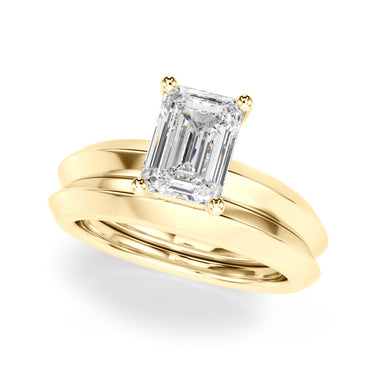 Solitaire Knife Edge Princess Cut Engagement Ring – Princess Cut Lab Diamond Engagement Ring in 18K Gold | Just Brilliant ...