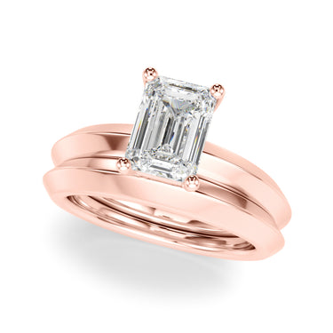 Solitaire Knife Edge Princess Cut Engagement Ring – Princess Cut Lab Diamond Engagement Ring in 18K Gold | Just Brilliant ...