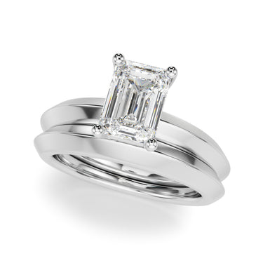 Solitaire Knife Edge Princess Cut Engagement Ring – Princess Cut Lab Diamond Engagement Ring in 18K Gold | Just Brilliant ...