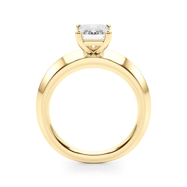 Solitaire Knife Edge Princess Cut Engagement Ring – Princess Cut Lab Diamond Engagement Ring in 18K Gold | Just Brilliant ...