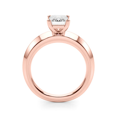 Solitaire Knife Edge Princess Cut Engagement Ring – Princess Cut Lab Diamond Engagement Ring in 18K Gold | Just Brilliant ...