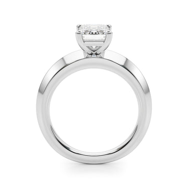 Solitaire Knife Edge Princess Cut Engagement Ring – Princess Cut Lab Diamond Engagement Ring in 18K Gold | Just Brilliant ...