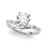 Chevron Engagement Ring – Radiant Lab Diamond Engagement Ring in 18K Gold | Just Brilliant