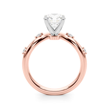 Chevron Engagement Ring – Lab Diamond Engagement Ring in 18K Gold | Just Brilliant – view 10