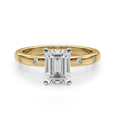 Contemporary Burnish Engagement Ring – Lab Diamond Engagement Ring in 18K Gold | Just Brilliant – view 43