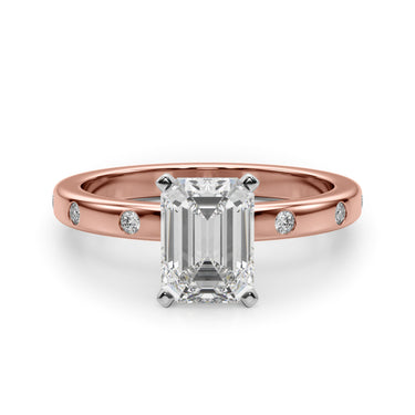 Contemporary Burnish Engagement Ring – Lab Diamond Engagement Ring in 18K Gold | Just Brilliant – view 67