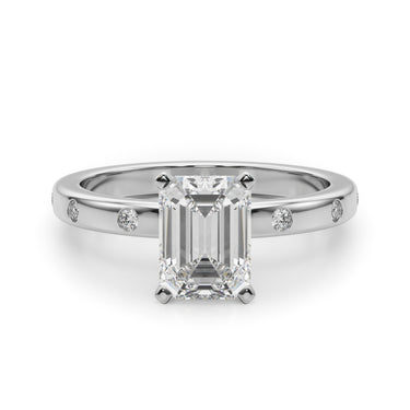 Contemporary Burnish Engagement Ring – Lab Diamond Engagement Ring in 18K Gold | Just Brilliant – view 19