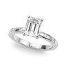 Contemporary Burnish Engagement Ring – Radiant Lab Diamond Engagement Ring in 18K Gold | Just Brilliant